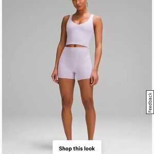 lululemon Align High-Rise Short 4" Lilac Ether